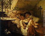 Agathe Rostel Am Weihnachtsmorgen painting